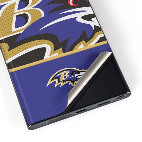 NFL Baltimore Ravens Zone Block Galaxy S22 Ultra Skin