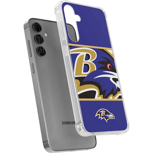 NFL Baltimore Ravens Zone Block Galaxy S24 Plus Clear Case