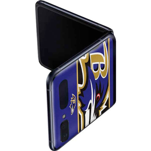 NFL Baltimore Ravens Zone Block Galaxy Z Flip Skin