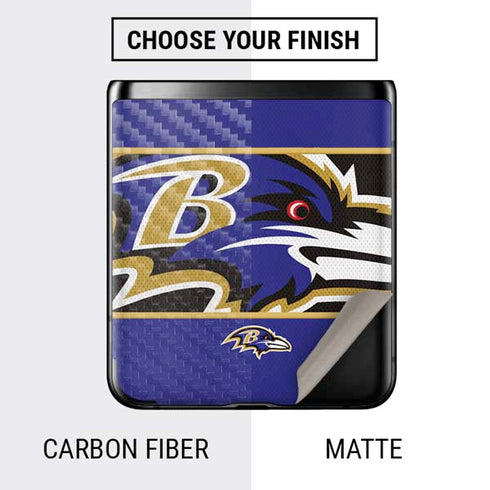 NFL Baltimore Ravens Zone Block Galaxy Z Flip Skin