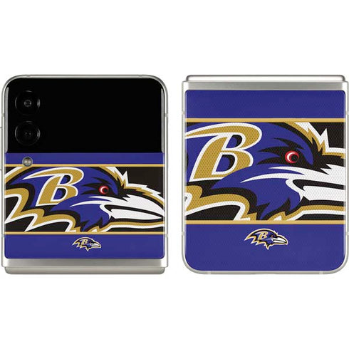 NFL Baltimore Ravens Zone Block Galaxy Z Flip3 5G Skin