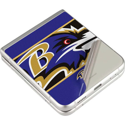 NFL Baltimore Ravens Zone Block Galaxy Z Flip3 5G Skin