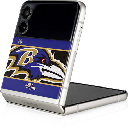 NFL Baltimore Ravens Zone Block Galaxy Z Flip3 5G Skin