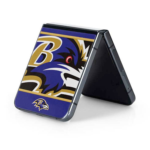 NFL Baltimore Ravens Zone Block Galaxy Z Flip5 5G Skin