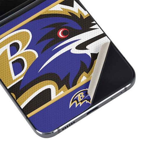 NFL Baltimore Ravens Zone Block Galaxy Z Flip5 5G Skin