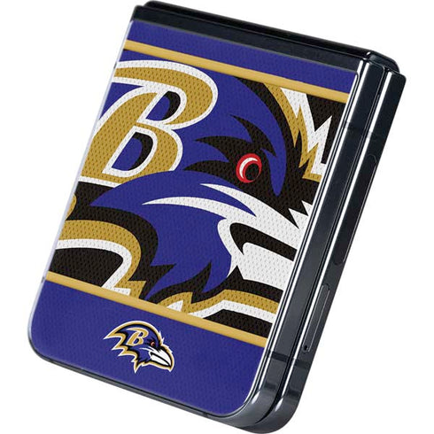 NFL Baltimore Ravens Zone Block Galaxy Z Flip5 5G Skin