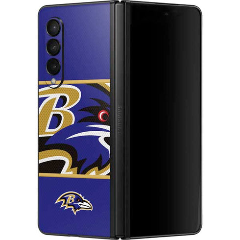NFL Baltimore Ravens Zone Block Galaxy Z Fold3 5G Skin
