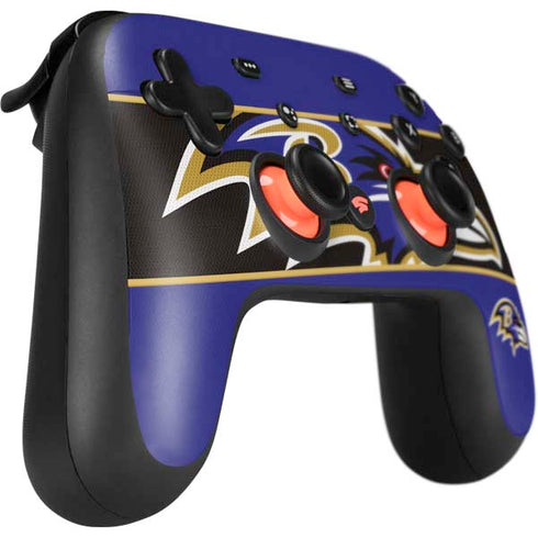 NFL Baltimore Ravens Zone Block Google Stadia Controller Skin
