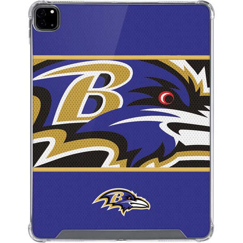 NFL Baltimore Ravens Zone Block iPad Pro 12.9in (2020) Clear Case