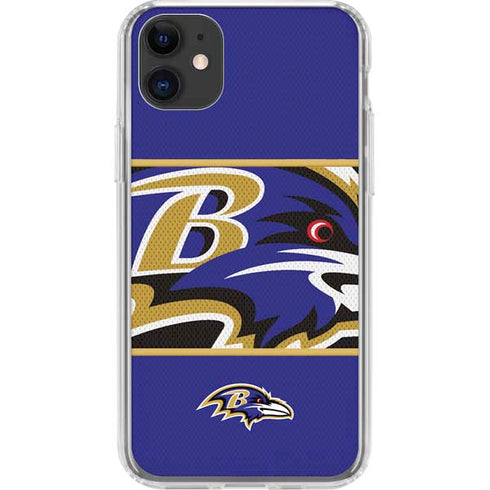 NFL Baltimore Ravens Zone Block iPhone 11 Clear Case
