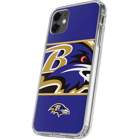 NFL Baltimore Ravens Zone Block iPhone 11 Clear Case