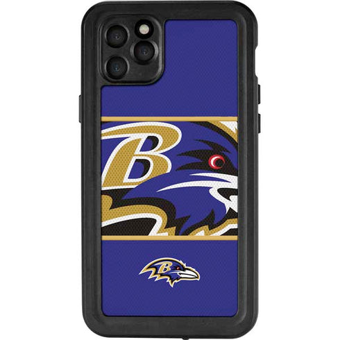NFL Baltimore Ravens Zone Block iPhone 11 Pro Max Waterproof Case