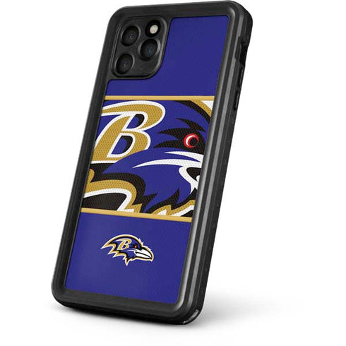 NFL Baltimore Ravens Zone Block iPhone 11 Pro Max Waterproof Case