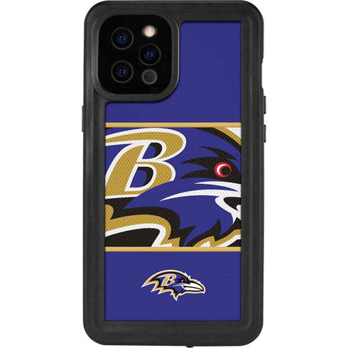 NFL Baltimore Ravens Zone Block iPhone 12 Pro Max Waterproof Case