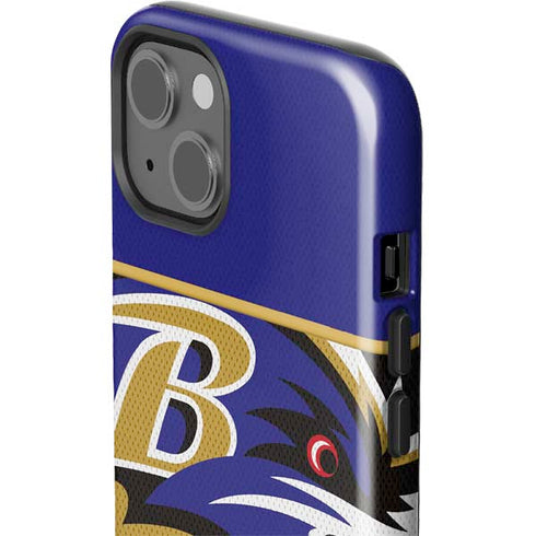 NFL Baltimore Ravens Zone Block iPhone 14 Plus Impact Case