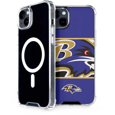 NFL Baltimore Ravens Zone Block iPhone 15 MagSafe Case