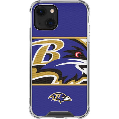 NFL Baltimore Ravens Zone Block iPhone 14 Plus Clear Case
