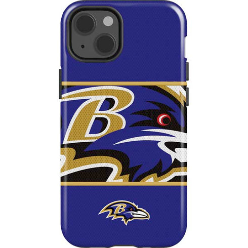 NFL Baltimore Ravens Zone Block iPhone 15 Impact Case
