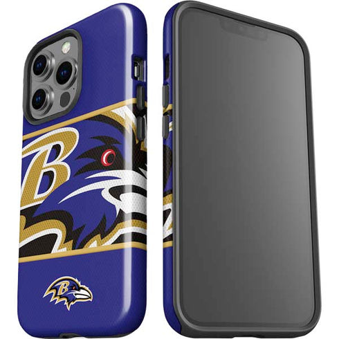 NFL Baltimore Ravens Zone Block iPhone 15 Pro Impact Case