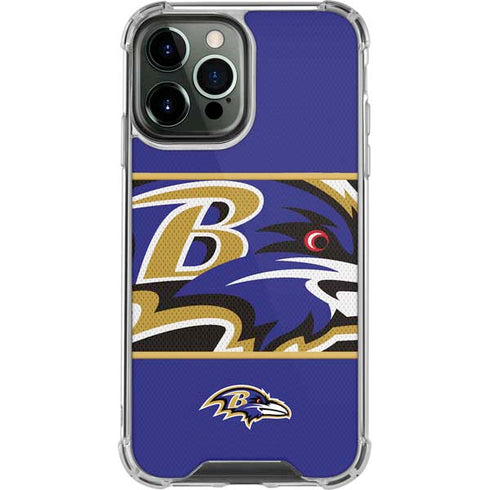NFL Baltimore Ravens Zone Block iPhone 14 Pro Max Clear Case
