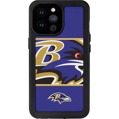 NFL Baltimore Ravens Zone Block iPhone 14 Pro Max Waterproof Case