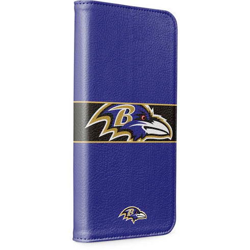 NFL Baltimore Ravens Zone Block iPhone 15 Pro Folio Case