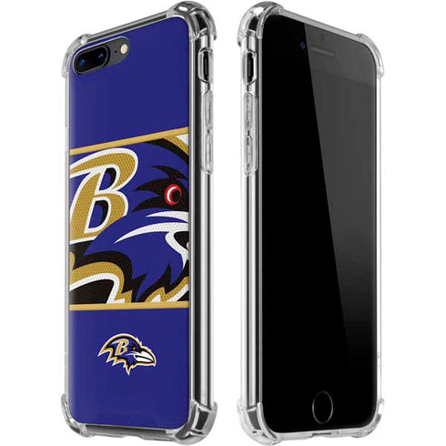 NFL Baltimore Ravens Zone Block iPhone 7/8 Plus Clear Case