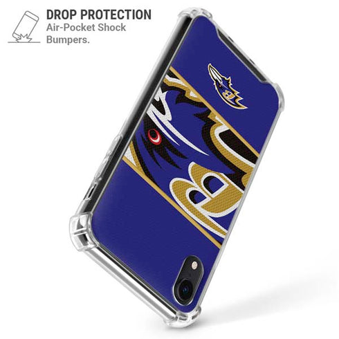 NFL Baltimore Ravens Zone Block iPhone XR Clear Case