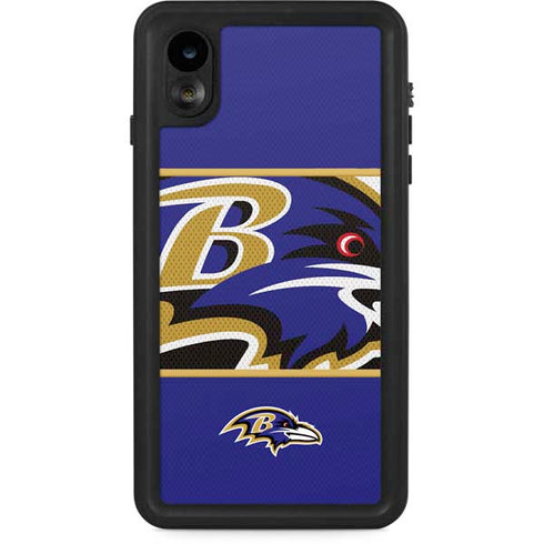 NFL Baltimore Ravens Zone Block iPhone XR Waterproof Case