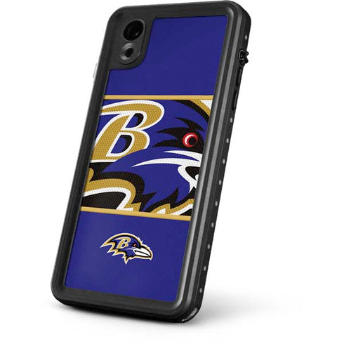 NFL Baltimore Ravens Zone Block iPhone XR Waterproof Case