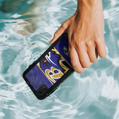 NFL Baltimore Ravens Zone Block iPhone XR Waterproof Case