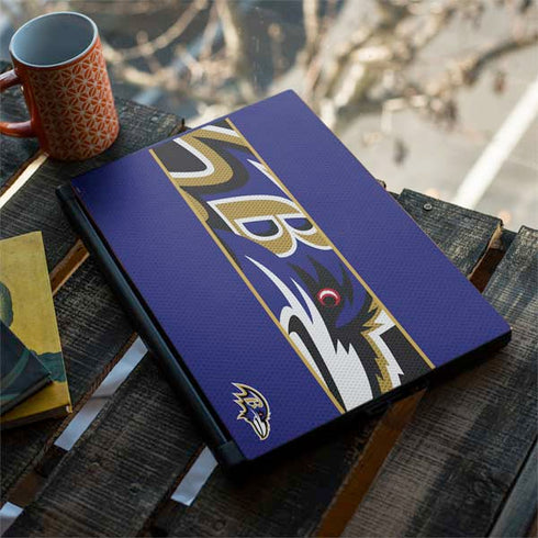 NFL Baltimore Ravens Zone Block MSI GS65 Stealth Laptop Skin