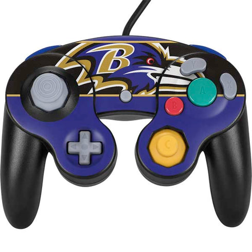 NFL Baltimore Ravens Zone Block Nintendo GameCube Controller Skin