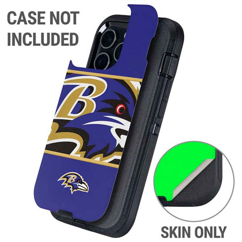 NFL Baltimore Ravens Zone Block Otterbox Defender iPhone Skin