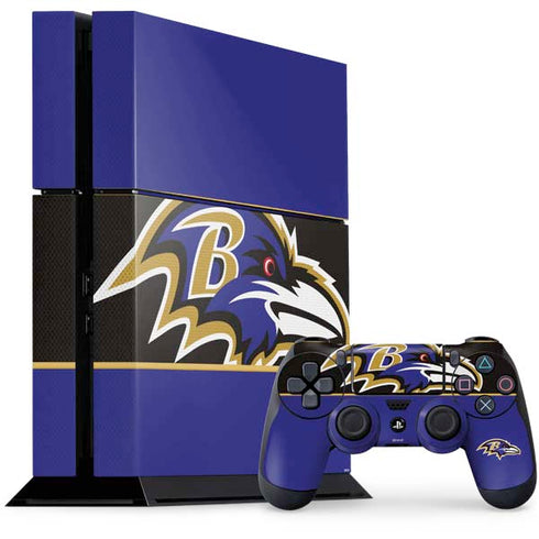 NFL Baltimore Ravens Zone Block PS4 Console and Controller Bundle Skin