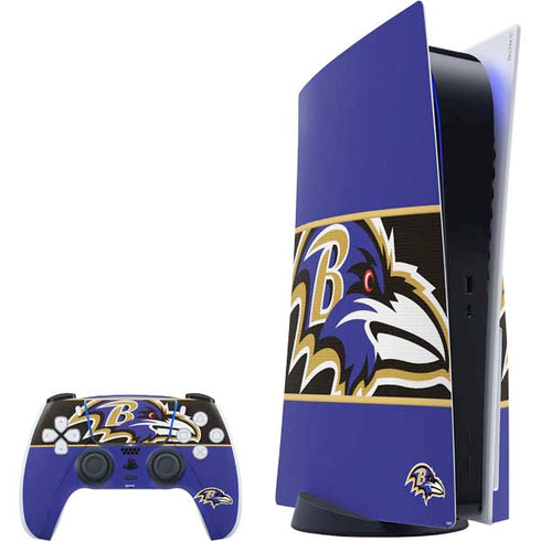 NFL Baltimore Ravens Zone Block PS5 Bundle Skin