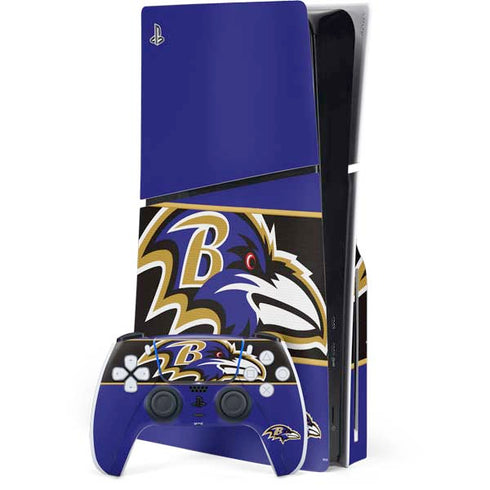NFL Baltimore Ravens Zone Block PS5 Slim Disk Bundle Skin