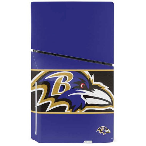 NFL Baltimore Ravens Zone Block PS5 Slim Disk Console Skin