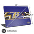 NFL Baltimore Ravens Zone Block Universal Laptop 16in (13 x 9.4in) Skin