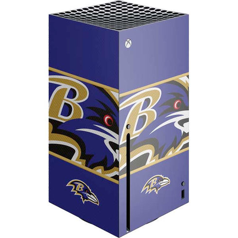 NFL Baltimore Ravens Zone Block Xbox Series X Console Skin