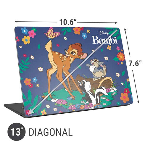 Disney Bambi and Friends Universal Laptop 13in (10.6 x 7.6in) Skin