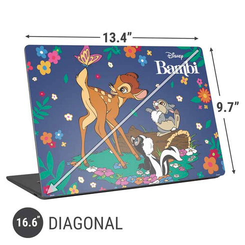 Disney Bambi and Friends Universal Laptop 16.6in (13.4 x 9.7in) Skin
