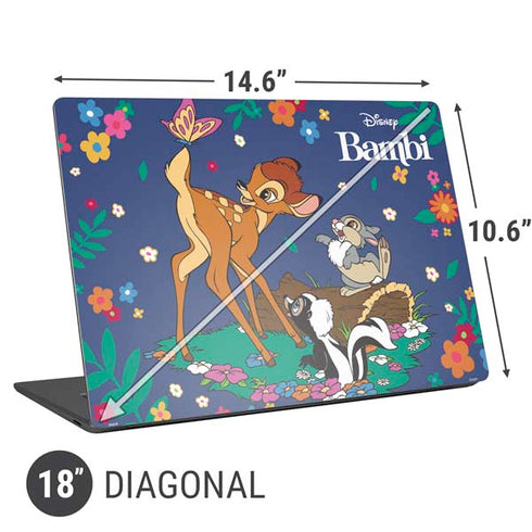Disney Bambi and Friends Universal Laptop 18in (14.6 x 10.6in) Skin