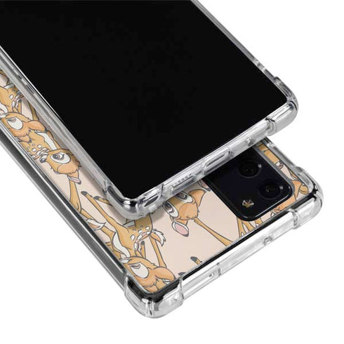 Disney Bambi Character Pattern Galaxy Note20 5G Clear Case