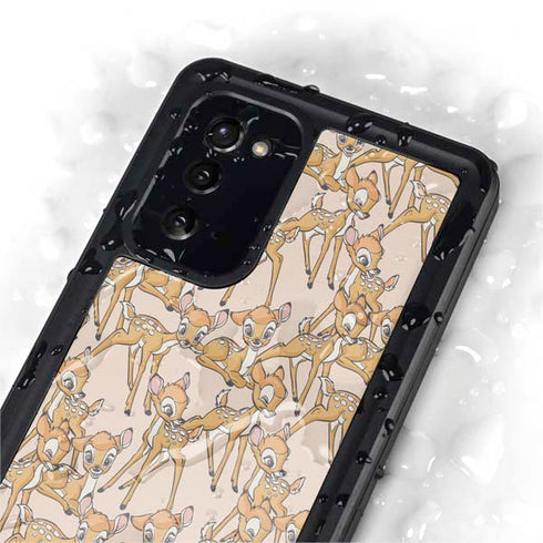 Disney Bambi Character Pattern Galaxy Note20 5G Waterproof Case