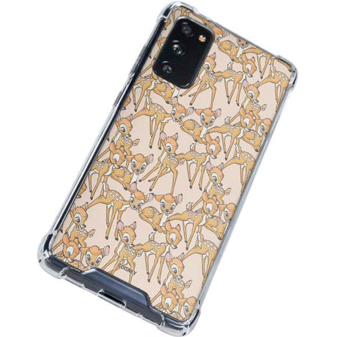 Disney Bambi Character Pattern Galaxy S20 FE Clear Case