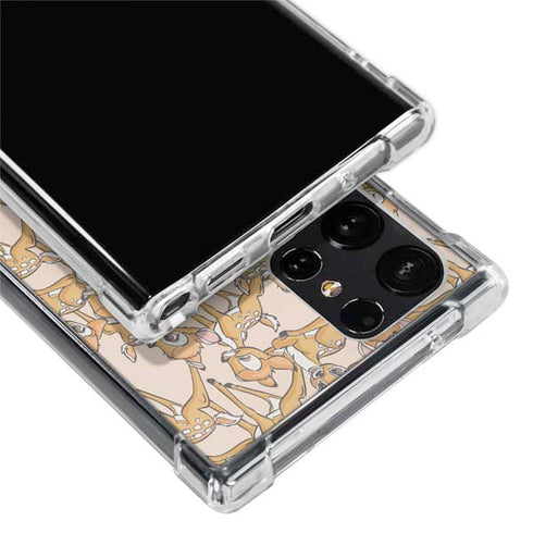 Disney Bambi Character Pattern Galaxy S24 Ultra Clear Case