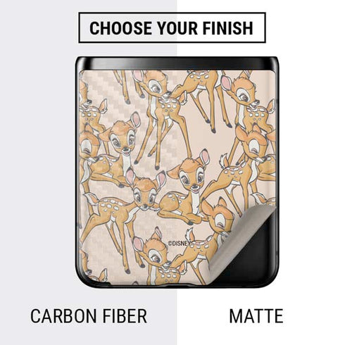 Disney Bambi Character Pattern Galaxy Z Flip Skin