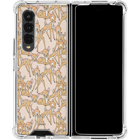 Disney Bambi Character Pattern Galaxy Z Fold4 5G Clear Case