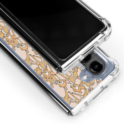 Disney Bambi Character Pattern Galaxy Z Fold5 5G Clear Case